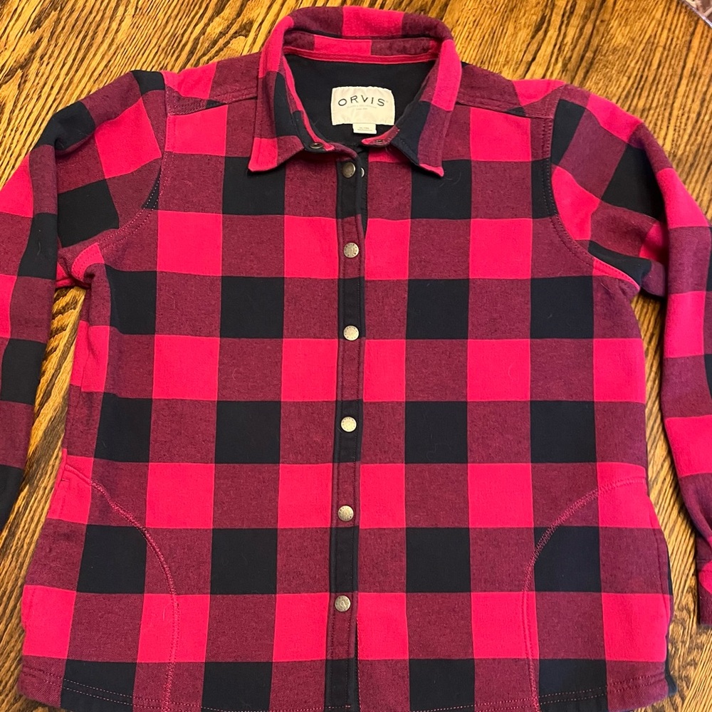 Orvis flannel shirt, fleece lined XL